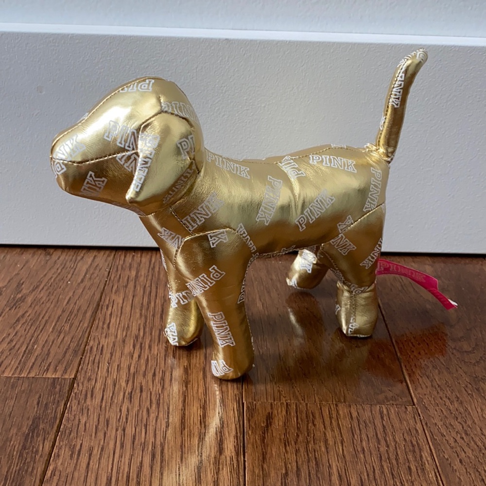 2 for $10 - PINK Gold Dog